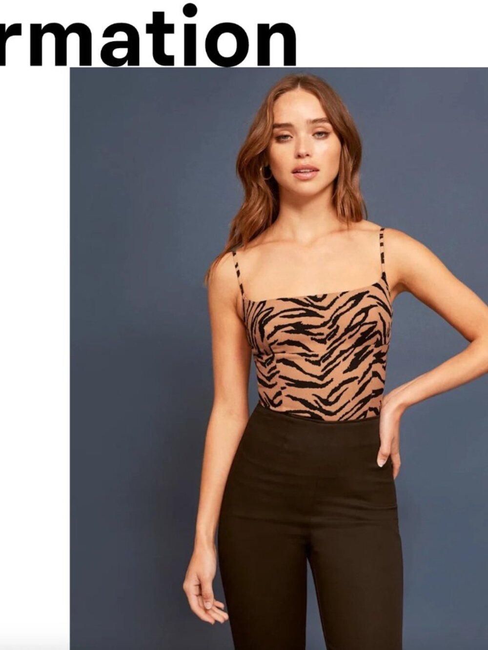 Reformation Grace Top Rajah - Size 6